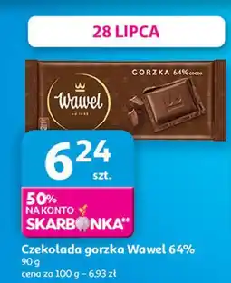 Auchan Czekolada gorzka 64 % Wawel oferta