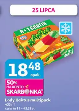 Auchan Lody cytrynowo-truskawkowe Nestle Kaktus oferta