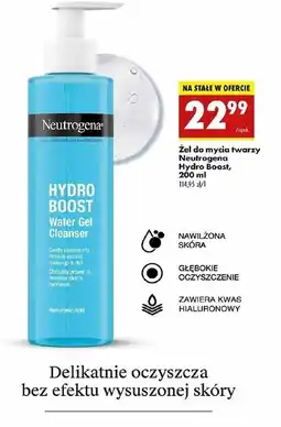 Biedronka Żel do mycia twarzy nawadniający Neutrogena Hydro Boost oferta