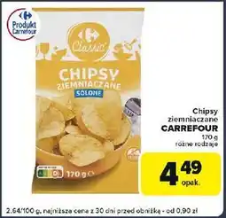 Globi Chipsy solone Carrefour Classic oferta