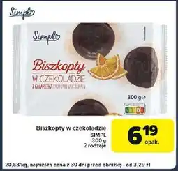 Globi Biszkopty w czekoladzie z galaretką pomarańczową Simpl oferta