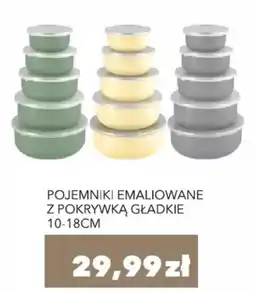 Nela Pojemniki emaliowane z pokrywką gładkie oferta