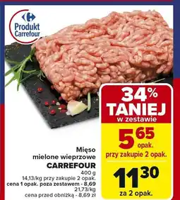 Carrefour Mięso mielone wieprzowe Carrefour oferta