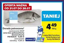 Carrefour Ryba dorada patroszona MAP oferta
