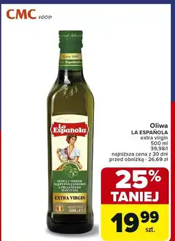 Carrefour Oliwa z oliwek Extra Virgin La Española CMC Food oferta