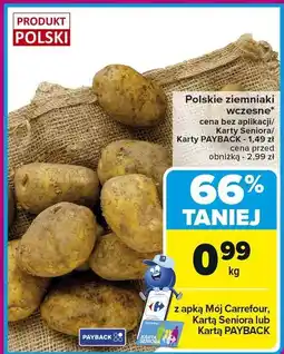 Carrefour Market Ziemniaki wczesne 1 kg Carrefour Market oferta