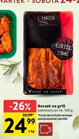 Intermarche Boczek na grill HAGA oferta