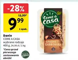 Intermarche Danie spaghetti carbonara Come a Casa oferta