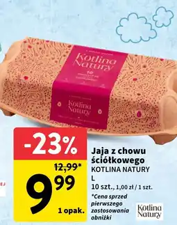 Intermarche Jajka z chowu ściółkowego L Kotlina Natury oferta