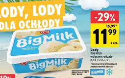 Intermarche Lody Big Milk wybrane rodzaje oferta