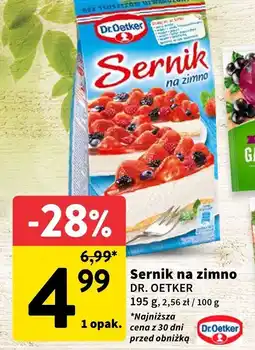 Intermarche Sernik na zimno Dr. Oetker oferta