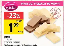 Intermarche Wafle O La La! wybrane rodzaje oferta