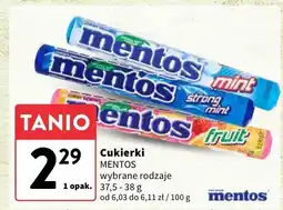 Intermarche Cukierki Mentos wybrane rodzaje oferta