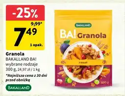 Intermarche Granola Bakalland Ba! wybrane rodzaje oferta