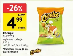 Intermarche Chrupki Cheetos wybrane rodzaje oferta