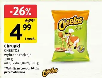 Intermarche Chrupki Cheetos wybrane rodzaje oferta