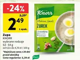 Intermarche Zupa KNORR żurek oferta