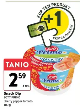 Intermarche Snack dip Zott Primo Cherry pepper tomato oferta