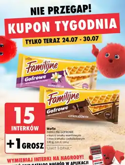 Intermarche Wafel Familijne Gofrowe mus o smaku czekoladowym oferta