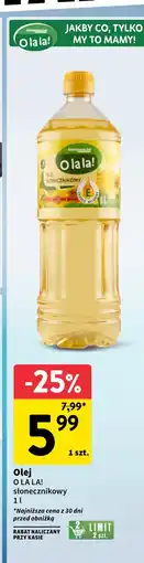Intermarche Olej słonecznikowy O La La! oferta