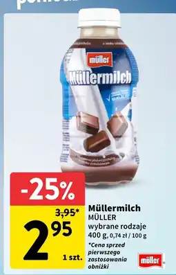 Intermarche Napój mleczny Müllermilch oferta