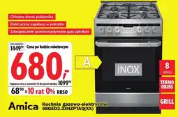 Media Expert Kuchenka gazowo-elektryczna Amica oferta