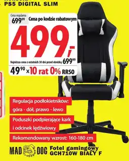 Media Expert Fotel gamingowy Mad Dog oferta