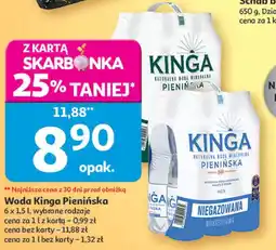 Auchan Woda niegazowana Kinga Pienińska oferta
