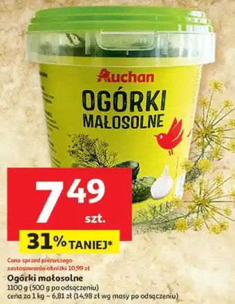 Auchan Ogórki Auchan oferta