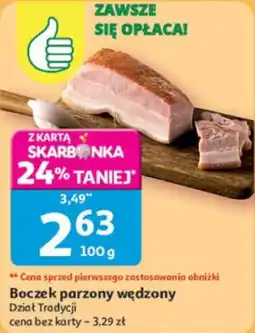 Auchan Boczek parzony wędzony oferta
