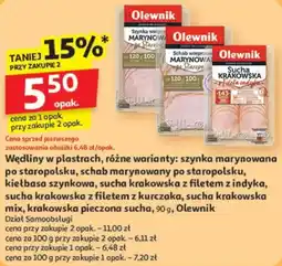 Auchan Wędliny w plastrach, różne warianty oferta