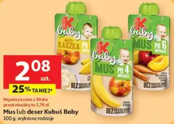 Auchan Mus lub deser Kubuś Baby oferta