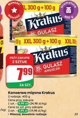 Dino Konserwa mięsna Krakus gulasz angielski oferta