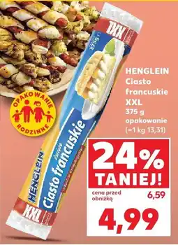 Kaufland Ciasto francuskie XXL Henglein oferta
