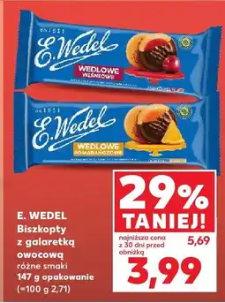 Kaufland Biszkopty z galaretką owocową E. Wedel oferta
