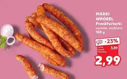 Kaufland Kiełbasa Frankfurterki surowo wędzone Madej Wróbel oferta