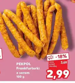 Kaufland Frankfurterki z serem Pekpol oferta
