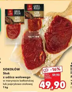 Kaufland Stek z udźca wołowego w marynacie Sokołów oferta