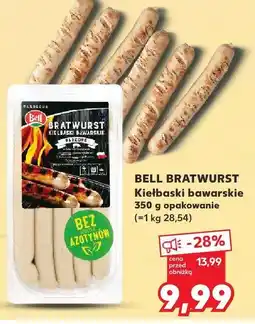 Kaufland Kiełbaski bawarskie Bell Bratwurst oferta