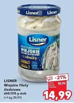 Kaufland Wiejskie filety śledziowe w sosie śmietanowym Lisner oferta