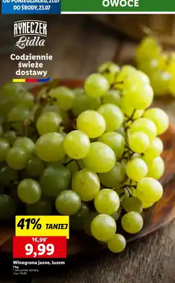Lidl Winogrona jasne luzem Lidl oferta