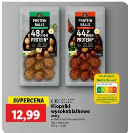 Lidl Klopsiki wysokobiałkowe w stylu śródziemnomorskim/paprykowe CHEF SELECT oferta