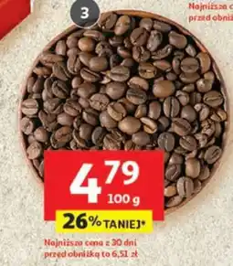 Auchan Kawa palona ziarnista Coffe Promotion oferta