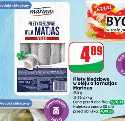 Dino Filety śledziowe w oleju a'la matjas Marinus oferta