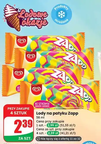 Dino Lody na patyku Zapp oferta