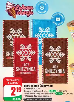Dino Lody kostka Śnieżynka truskawkowa/czekoladowa oferta