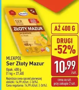 ALDI Ser Złoty Mazur Mlekpol oferta