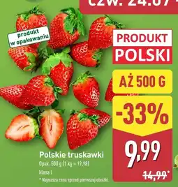 ALDI Truskawki polskie klasa I, 1 opak. Aldi oferta