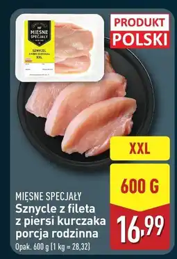 ALDI Sznycle z fileta z piersi kurczaka Mięsne Specjały oferta
