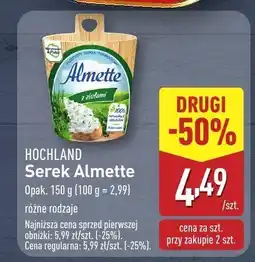 ALDI Serek Almette Hochland oferta